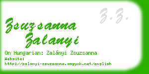 zsuzsanna zalanyi business card